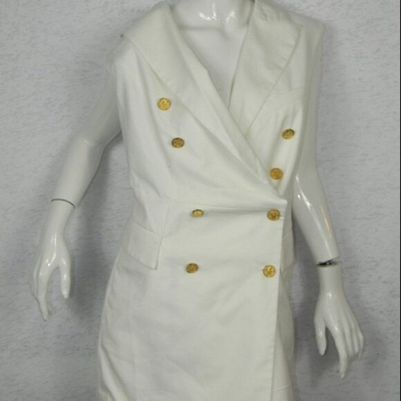 Blessed are‎ the Meek Ivory Dress Vest Size 8 - Picture 4 of 12